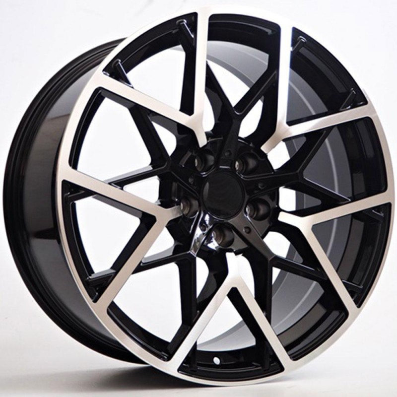 RAVEN 8.5X20 5X112 ET23 66.45 BLACK POLISHED