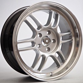 RKW10 8.5X18 5X114 ET35 73.1 HYPER SILVER LIP POLISHED