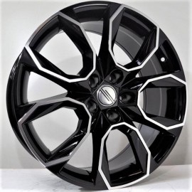 SILA 7X17 5X112 ET42 57.1 BLACK POLISHED