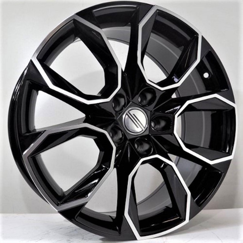 SILA 8X18 5X112 ET45 57.1 BLACK POLISHED