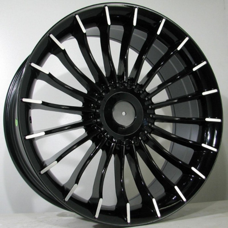 SPLIT 8.5X18 5X120 ET33 72.6 BLACK POLISHED