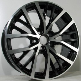 TETRA 8X18 5X100 ET45 57.1 BLACK POLISHED