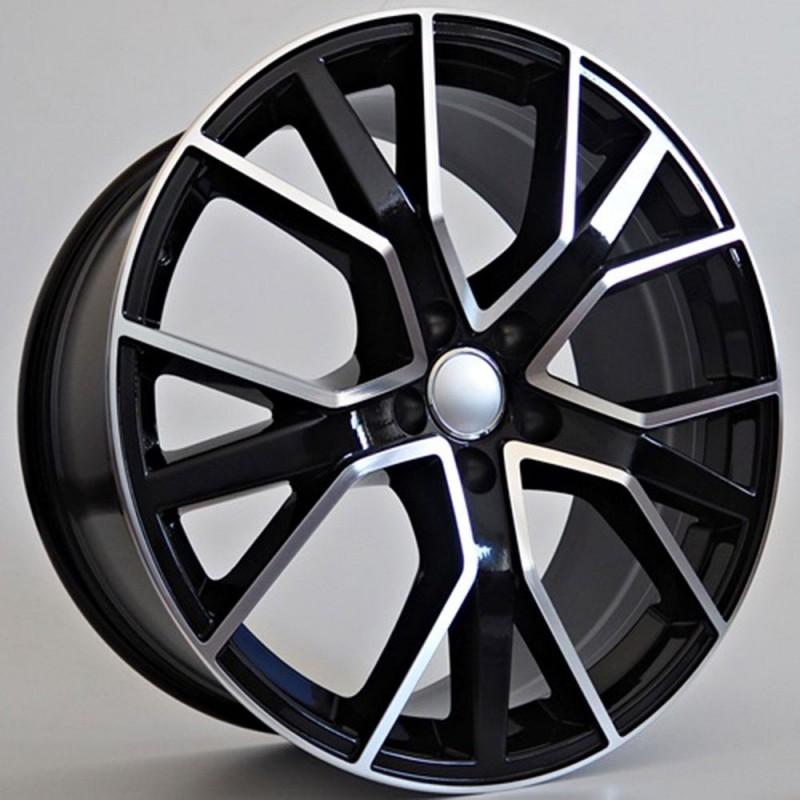 TREND 9.5X21 5X112 ET30 66.6 BLACK POLISHED