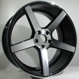 VUELTA 8.5X20 5X120 ET33 72.6 BLACK POLISHED