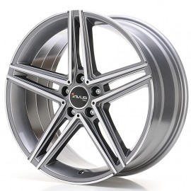 AC-515 8.5X18 5X112 ET45 66.6 ANTHRACITE POLISHED