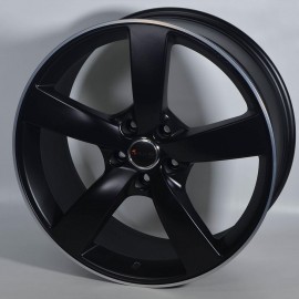 AF10 9X20 5X130 ET45 71.6 BLACK MATT POLISHED