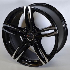 AF15 7.5X17 5X112 ET50 66.7 BLACK POLISHED