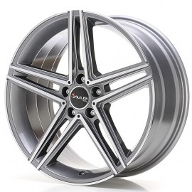 AC-515 8X18 5X112 ET45 66.6 ANTHRACITE POLISHED