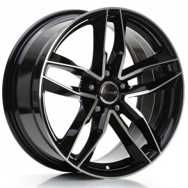 AF16 8X18 5X112 ET25 66.6 BLACK POLISHED