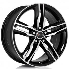 Avus AF6 8.5X19 5X112 ET35 66.6 BLACK POLISHED