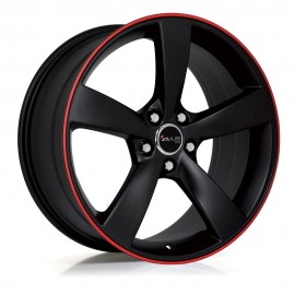 AF10 8X18 5X112 ET30 66.5 BLACK MATT RED LINE