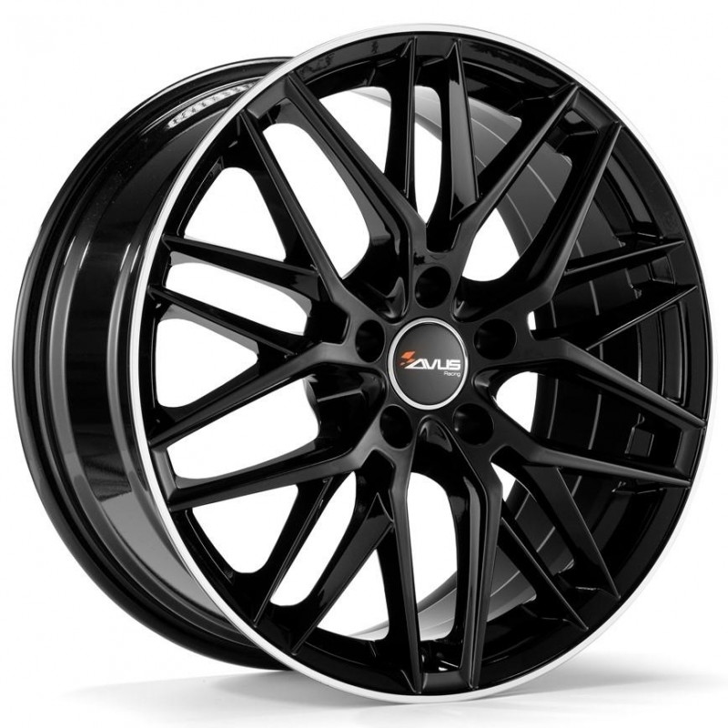 AF19 8.5X19 5X112 ET35 66.6 BLACK LIP POLISHED