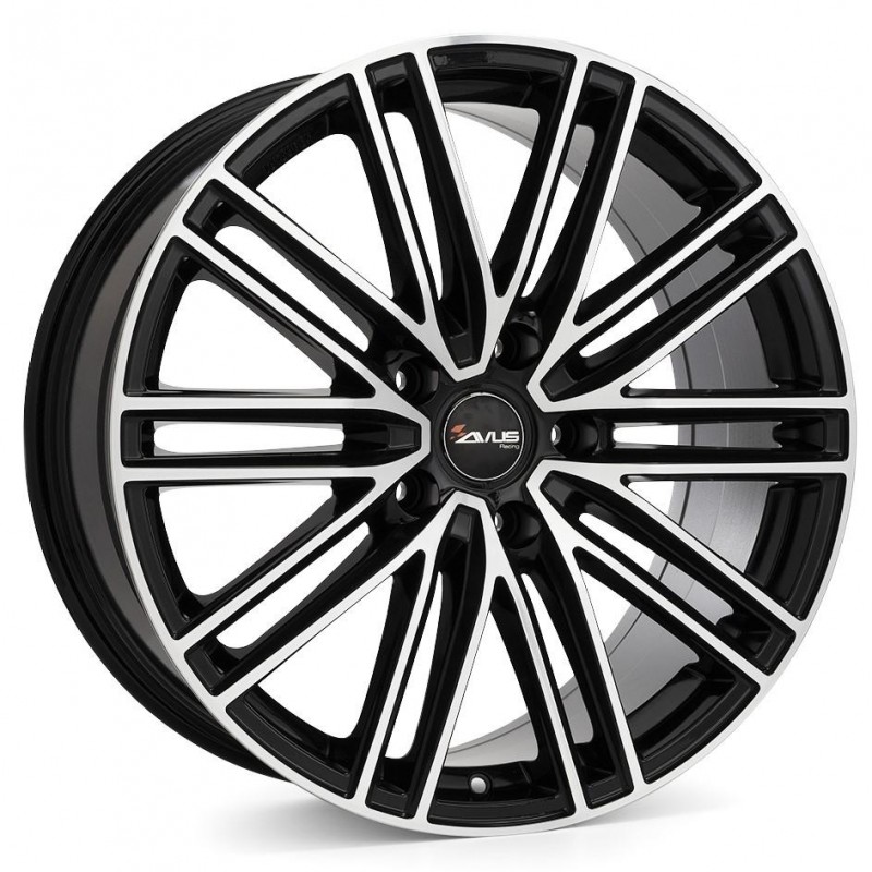 AC-M08 10X22 5X112 ET19 66.6 BLACK POLISHED