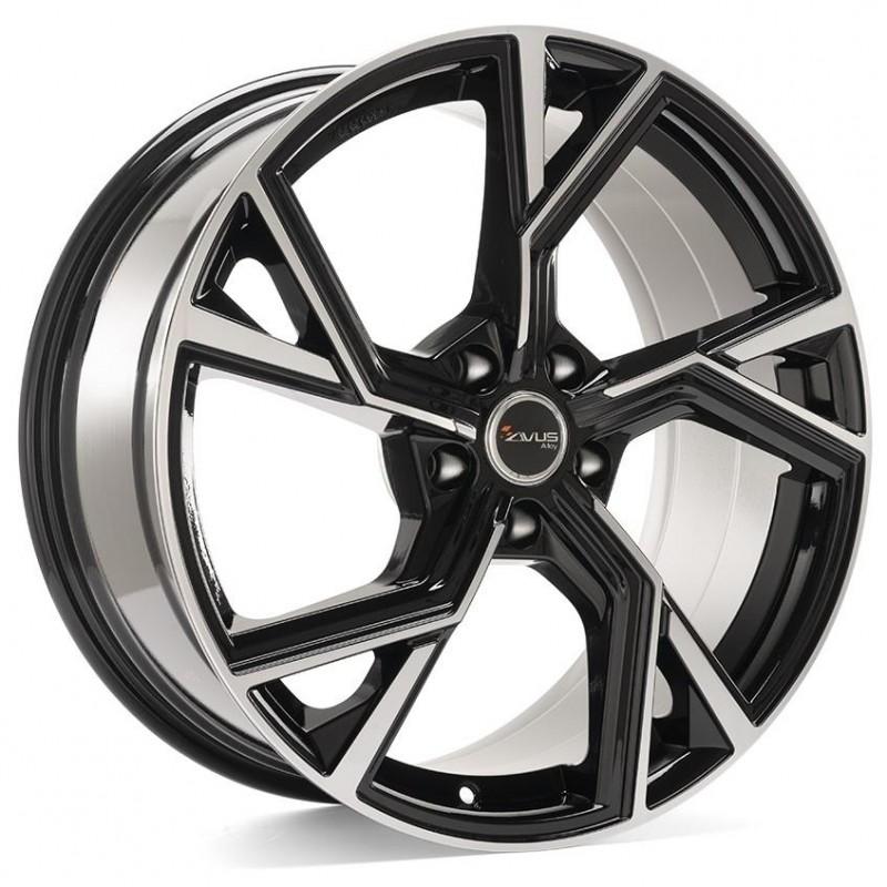 AF20 9X20 5X112 ET25 66.6 BLACK POLISHED