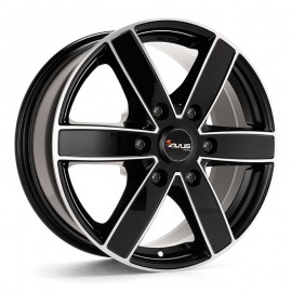 Llanta Avus AC-V61 6.5X16 6X130 ET62 84.1 Black Polished