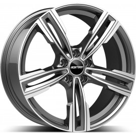 REVEN 8.0X19 5X120 ET40 72.6 ANTHRACITE POLISHED