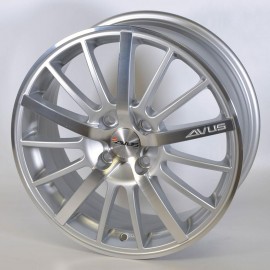 AVUS AC-M01 7.5X18 4X108 ET45 72.6 SILVER POLISHED