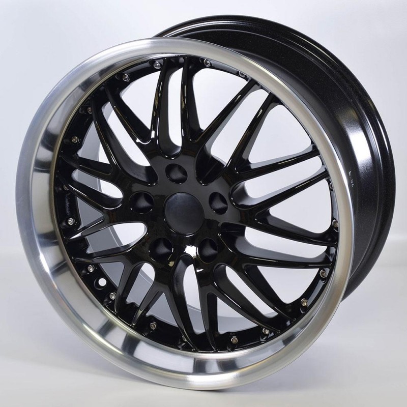 BUTZI ALESIA 8.5X18 5X100 ET35 73.1 PULIDA Y NEGRA