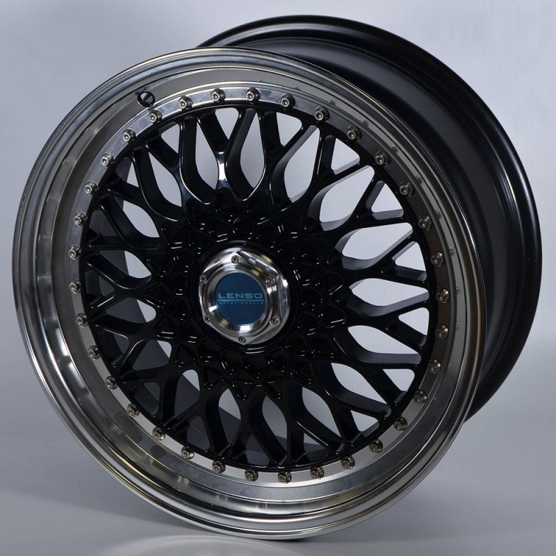 LENSO BSX 8,5X17 5X100/120 ET30 BLACK LIP POLISHED