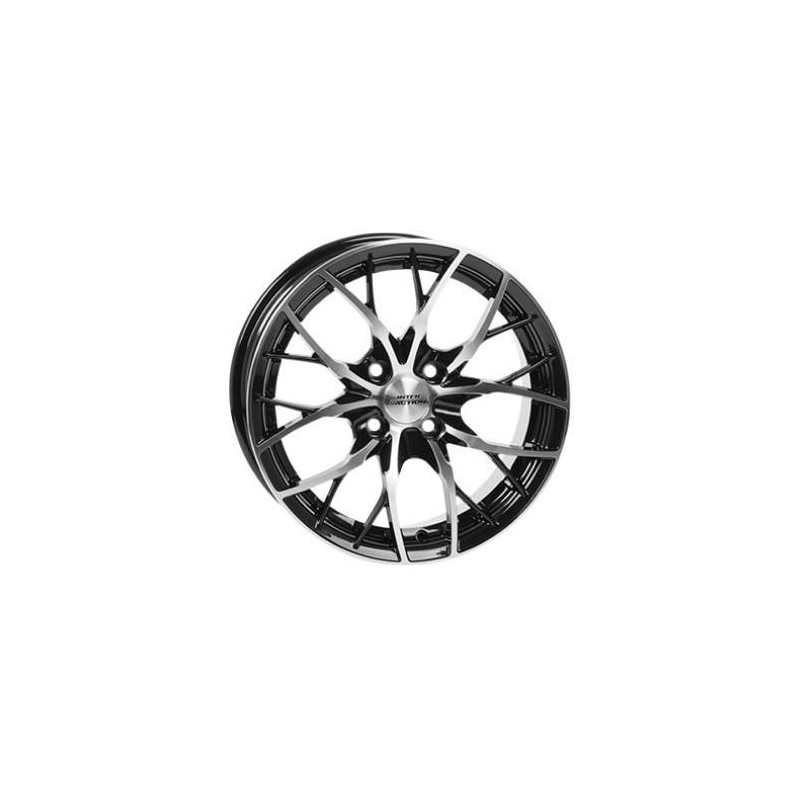 Llanta flash 7x15 4x100 et38 73.1 black polished