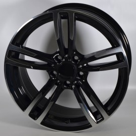 Llanta cao 7.5x17 5x120 et34 72.6 black polished