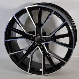 AF18 9X20 5X112 ET25 66.6 BLACK POLISHED