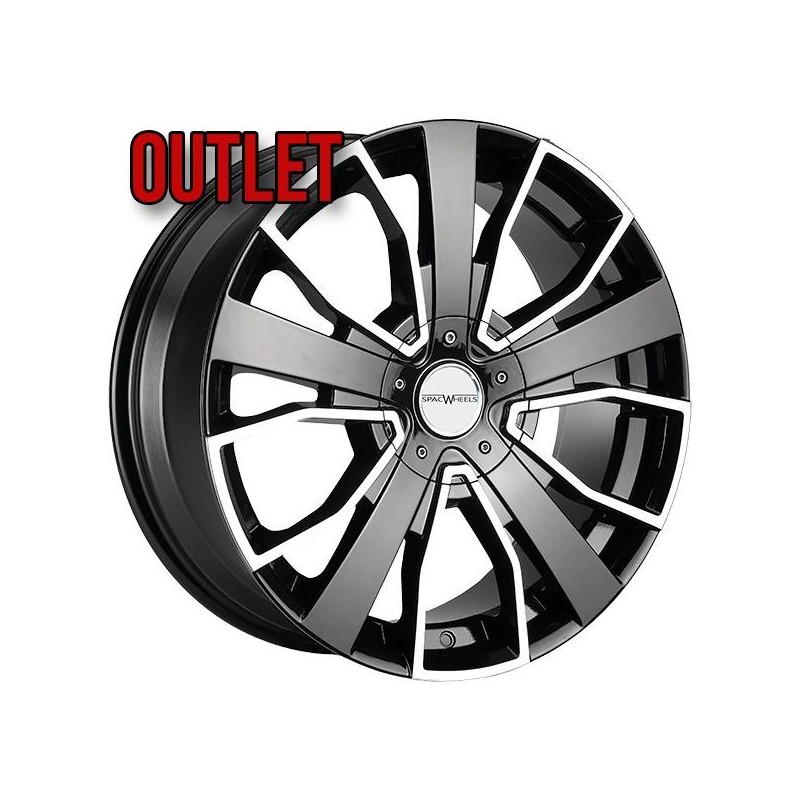 SPACWHEELS SURVIVAL 7X17 4X108 ET40 73.1 Black