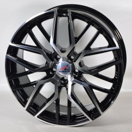 Llanta nt wheels bma 8x18 5x120 et30 72.6 black polished