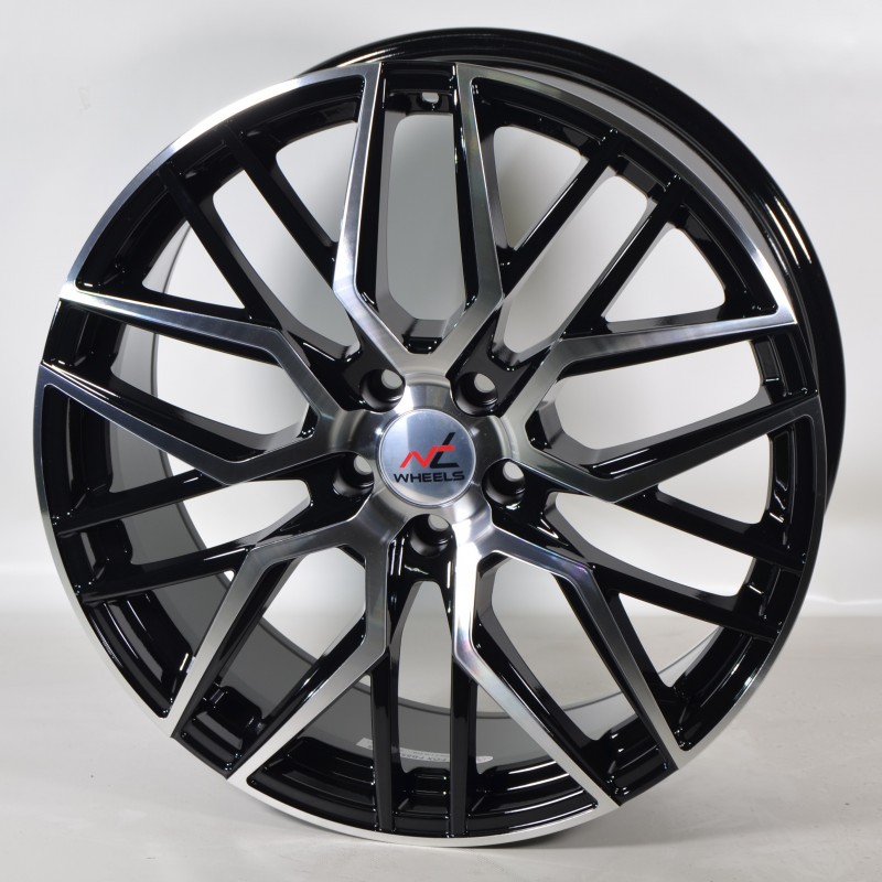 Llanta nt wheels bma 8x18 5x120 et40 72.6 black polished