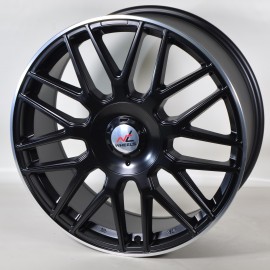 Llanta nt wheels ntvr3 7.5x18 5x112x120 et33 72.6 black lip polished