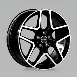 Llanta ac-519 7.5x18 5x108 et45 73.1 black polished