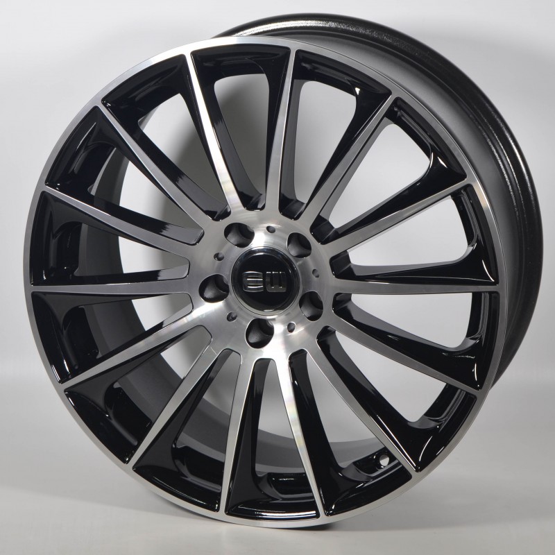 ELITE WHEELS EW02 8X18 5X112 ET45 66.5 BLACK POLISHED