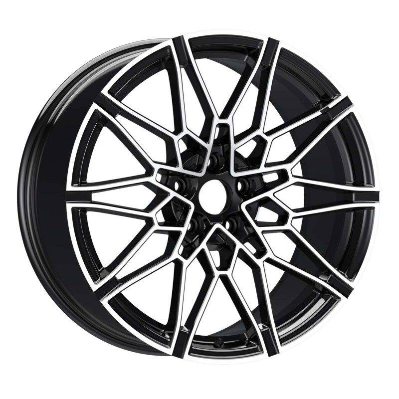 Llanta gbq 9.5x19 5x112 et40 66.6 black polished