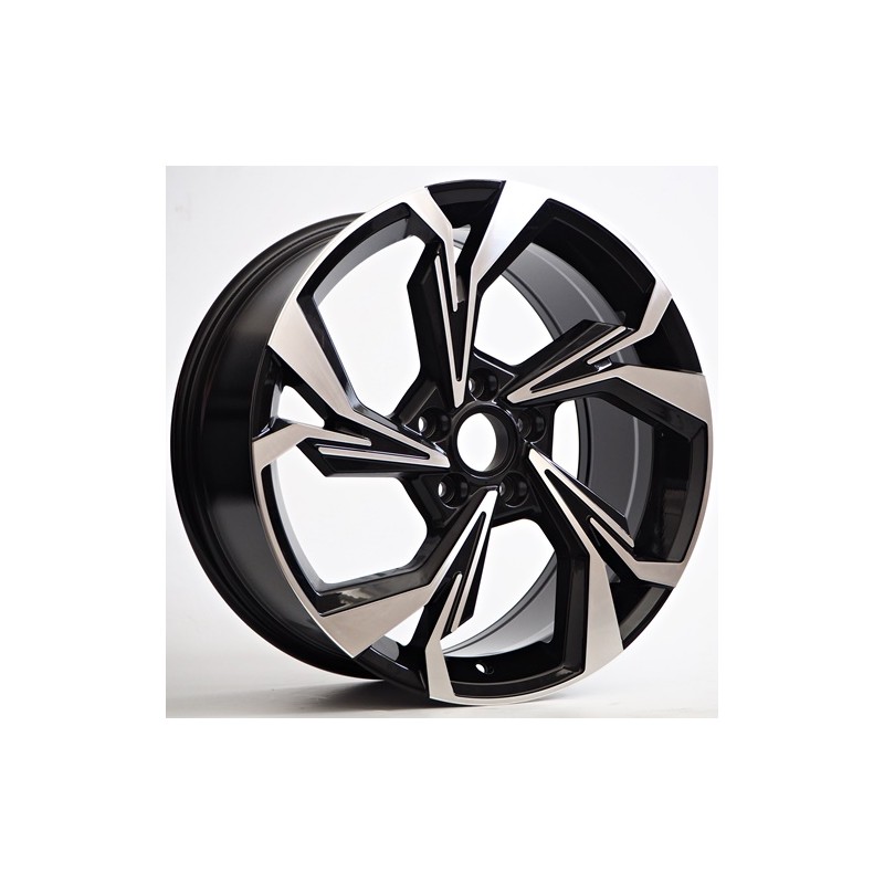 Llanta delta 8.5x19 5x112 et45 66.6 black polished