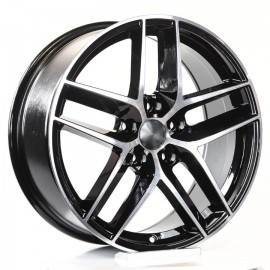 BMT 7.5X17 5X100 ET35 57.1 BLACK POLISHED