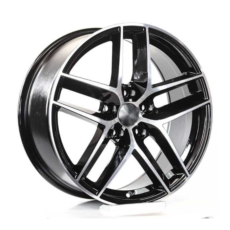 BMT 7.5X17 5X100 ET35 57.1 BLACK POLISHED