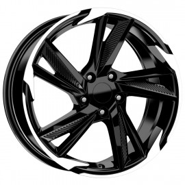 Llanta cas 8x18 5x108 et45 67.1 black polished