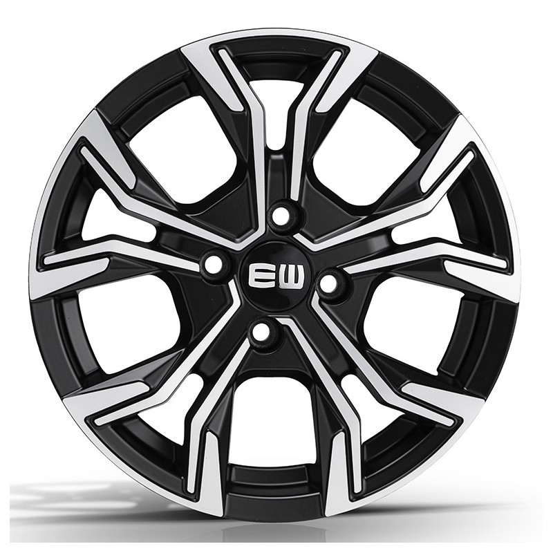 ELITE WHEELS EJ12 7.5X18 5X108 ET45 65.1 BLACK POLISHED