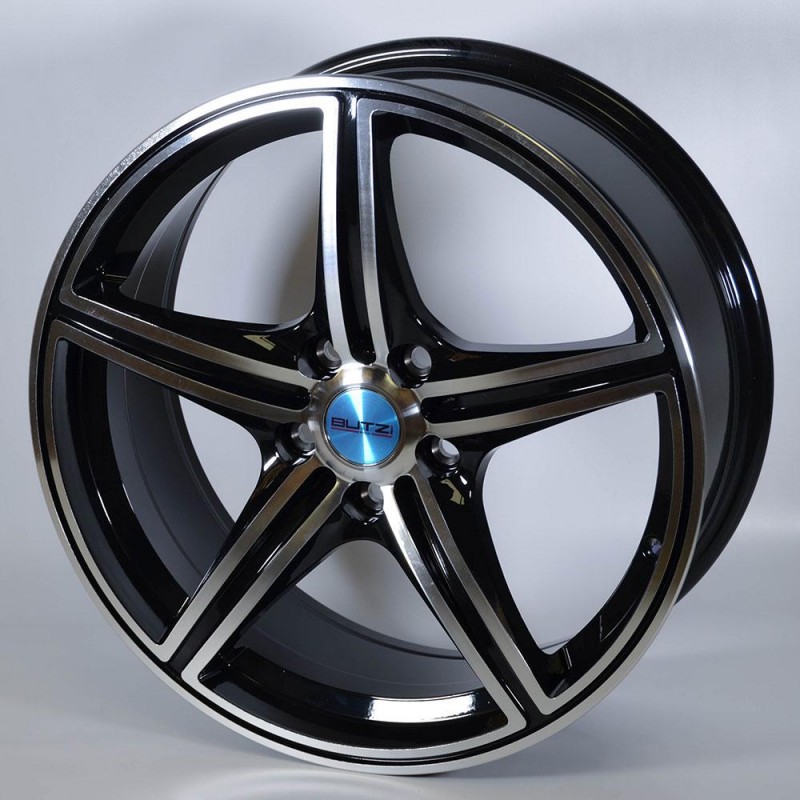 BUTZI VENDETTA 7.5X17 5X112 ET42 73.1 BLACK POLISHED