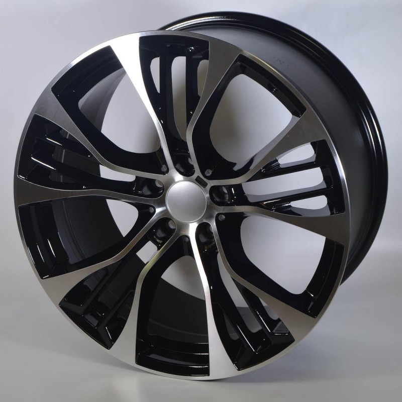 Llanta DUAL 10X20 5X120 ET40 74.1 BLACK POLISHED