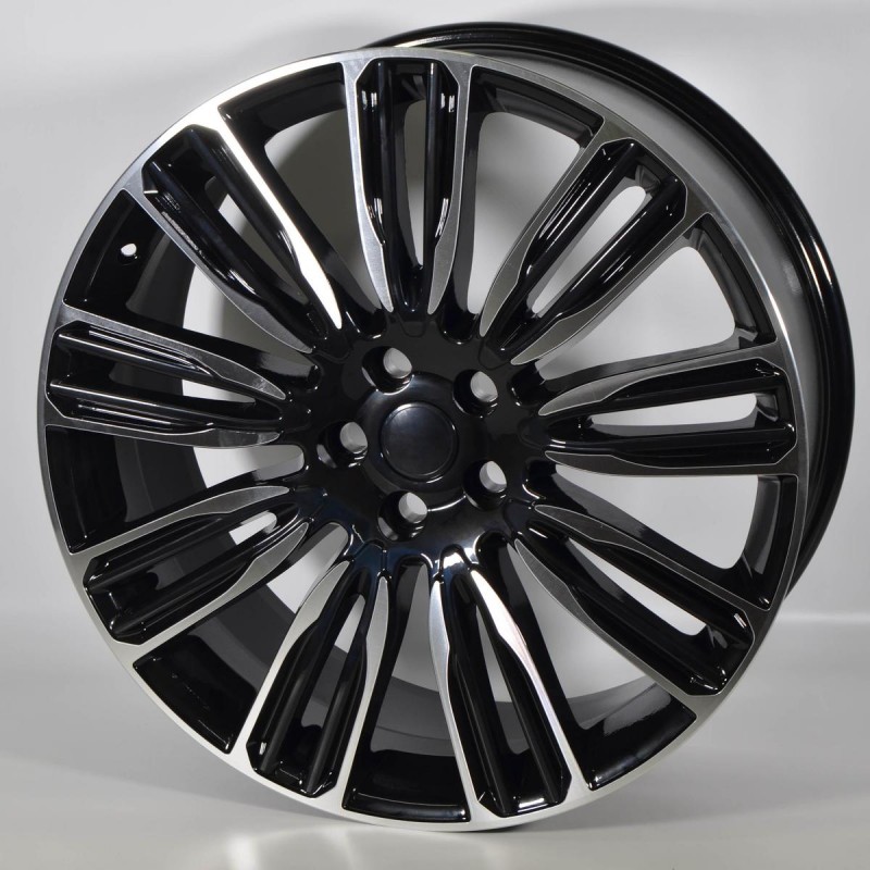 Llanta DRAG 9.5X21 5X120 ET48 72.6 BLACK POLISHED