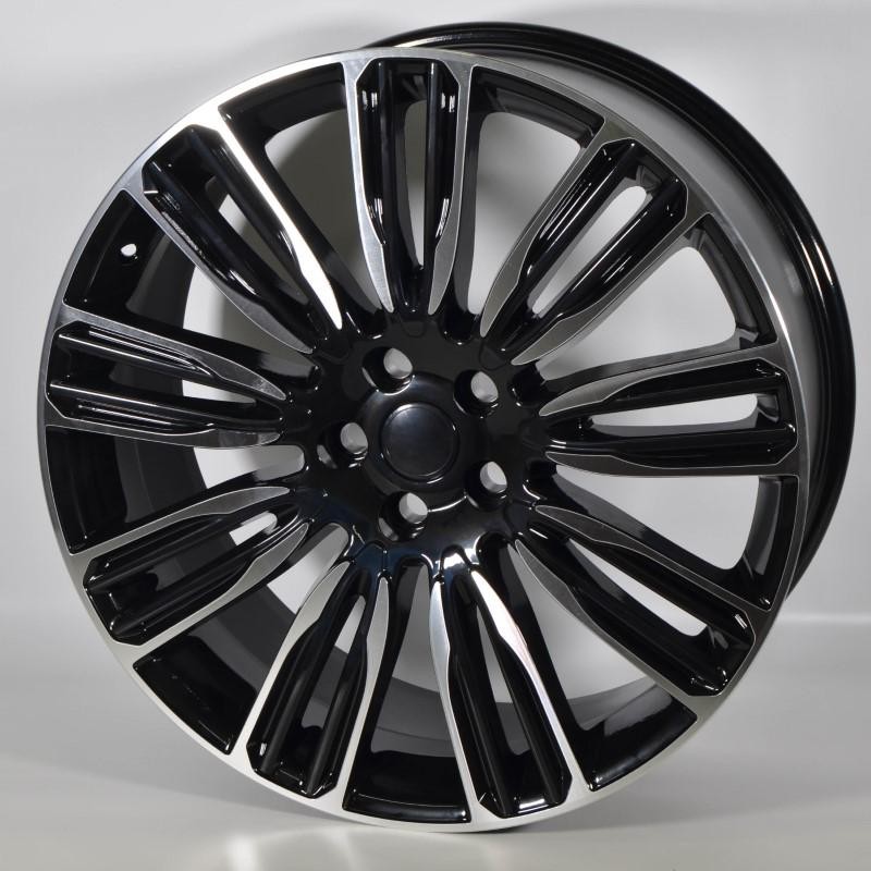 Llanta CAD 9,5X22 5X108 ET48 63,4 BLACK POLISHED