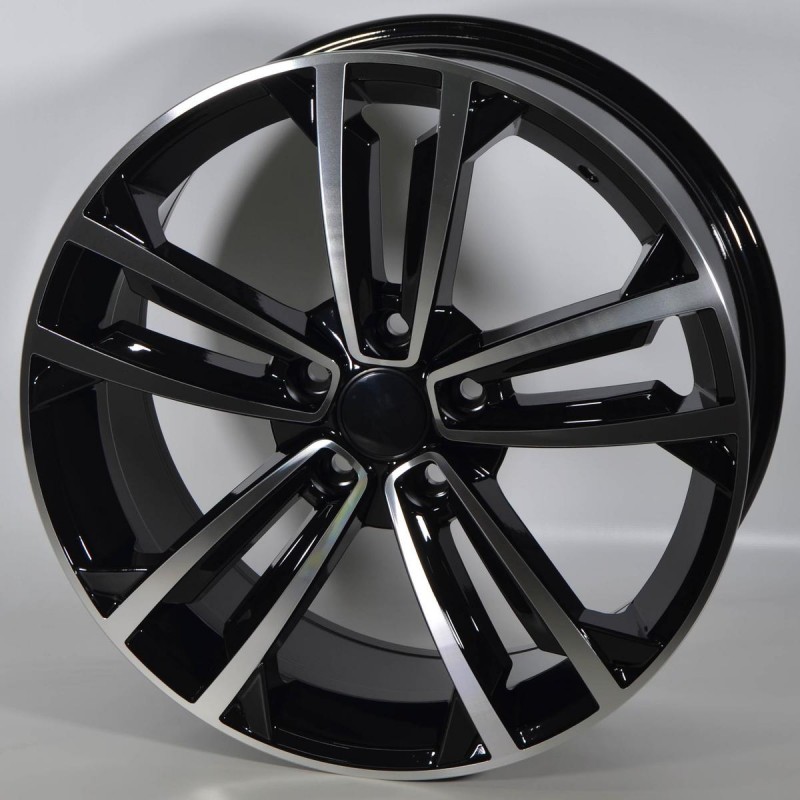 Llanta JW022 7.5X18 5X112 ET45 57.1 BLACK POLISHED