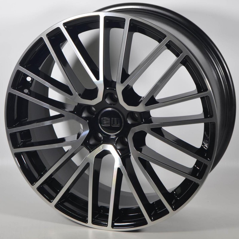 Llanta JW037 9.5X21 5X130 ET46 71.6 BLACK POLISHED