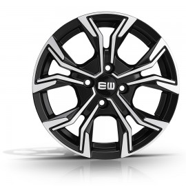 ELITE WHEELS EJ12 6.5X16 5X100 ET40 67.1 BLACK POLISHED