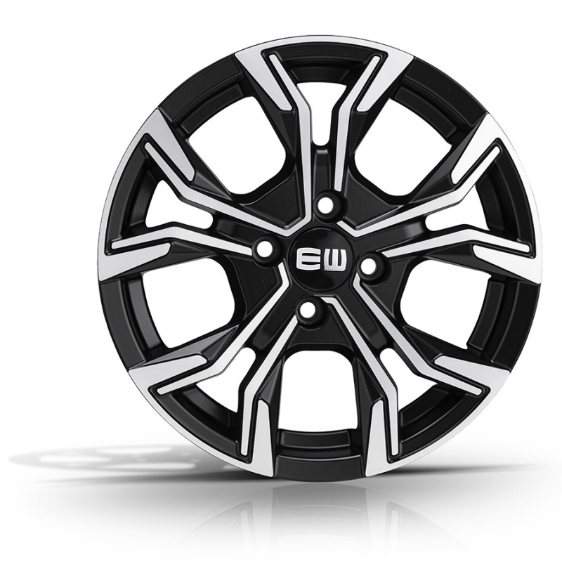 ELITE WHEELS EJ12 6X15 4X100 ET35 67.1 BLACK POLISHED