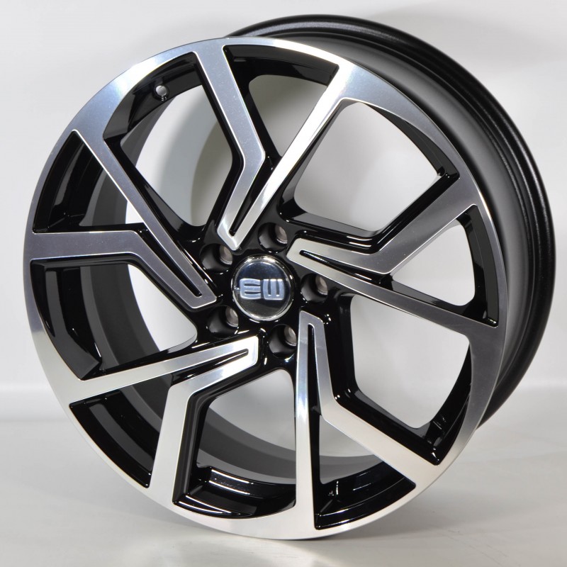 ELITE WHEELS EW09 7X17 5X114.30 ET48.5 67.1 BLACK POLISHED