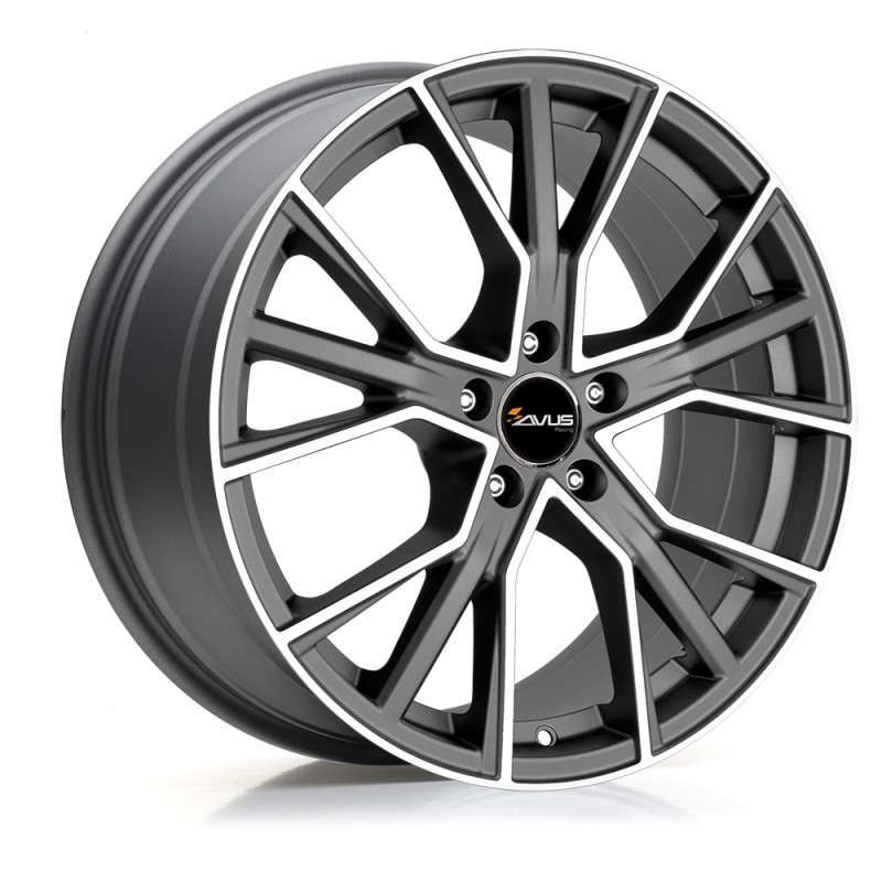 Llanta avus af18 11.5x23 5x112 et47 66.6 matt anthracite polished