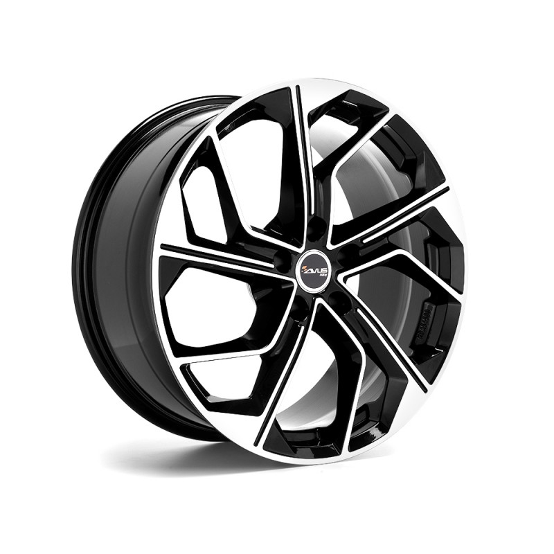 Llanta avus ac-522 8.5x19 5x112 et30 66.6 black polished