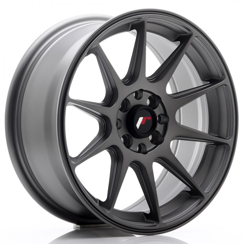 JR Wheels JR11 16x7 ET30 4x100/114 Matt Gun Metal